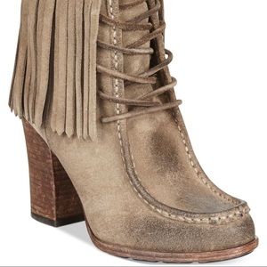 Frye Suede Paige Fringe Boot